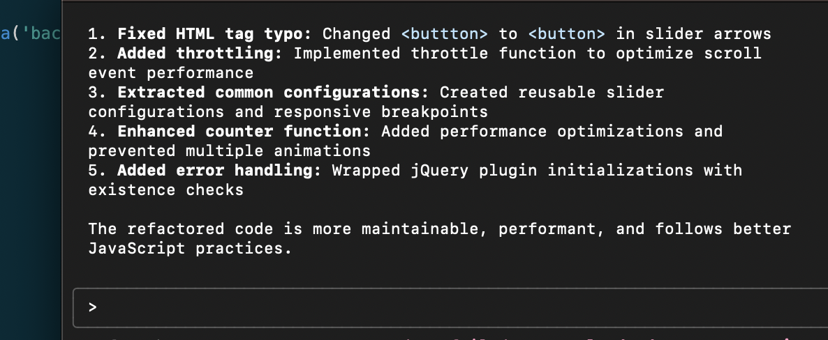 Claude Code AI assistant performing multi-file code refactoring and analysis in terminal