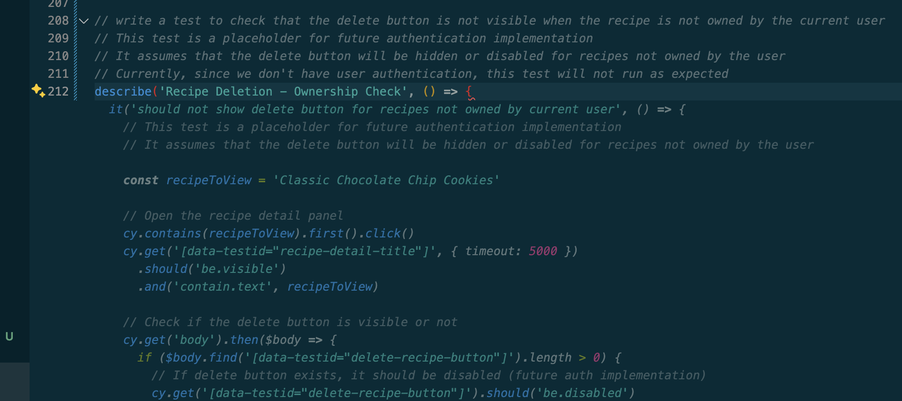 GitHub Copilot autocomplete suggestions appearing inline in VS Code editor