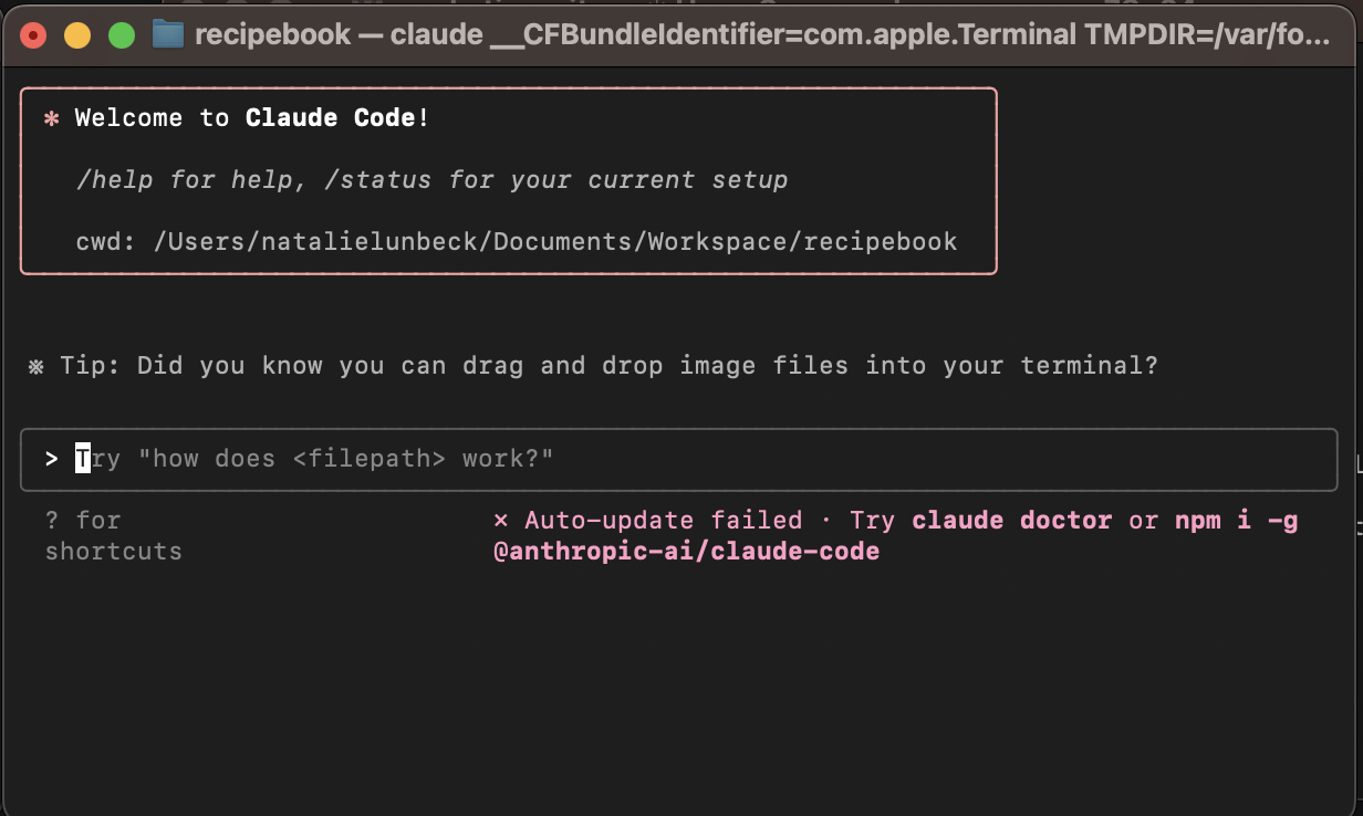 Claude Code AI assistant UI